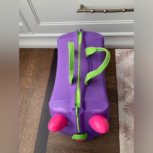 MELISSA & DOUG Trunki Ride On Luggage Hardshell Children’s Pink Purple unisex - Picture 5 of 16